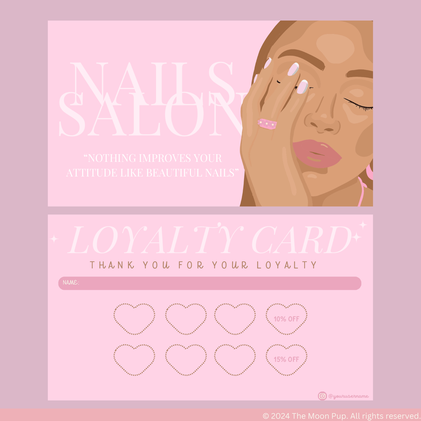 Tarjeta de fidelidad Uñas