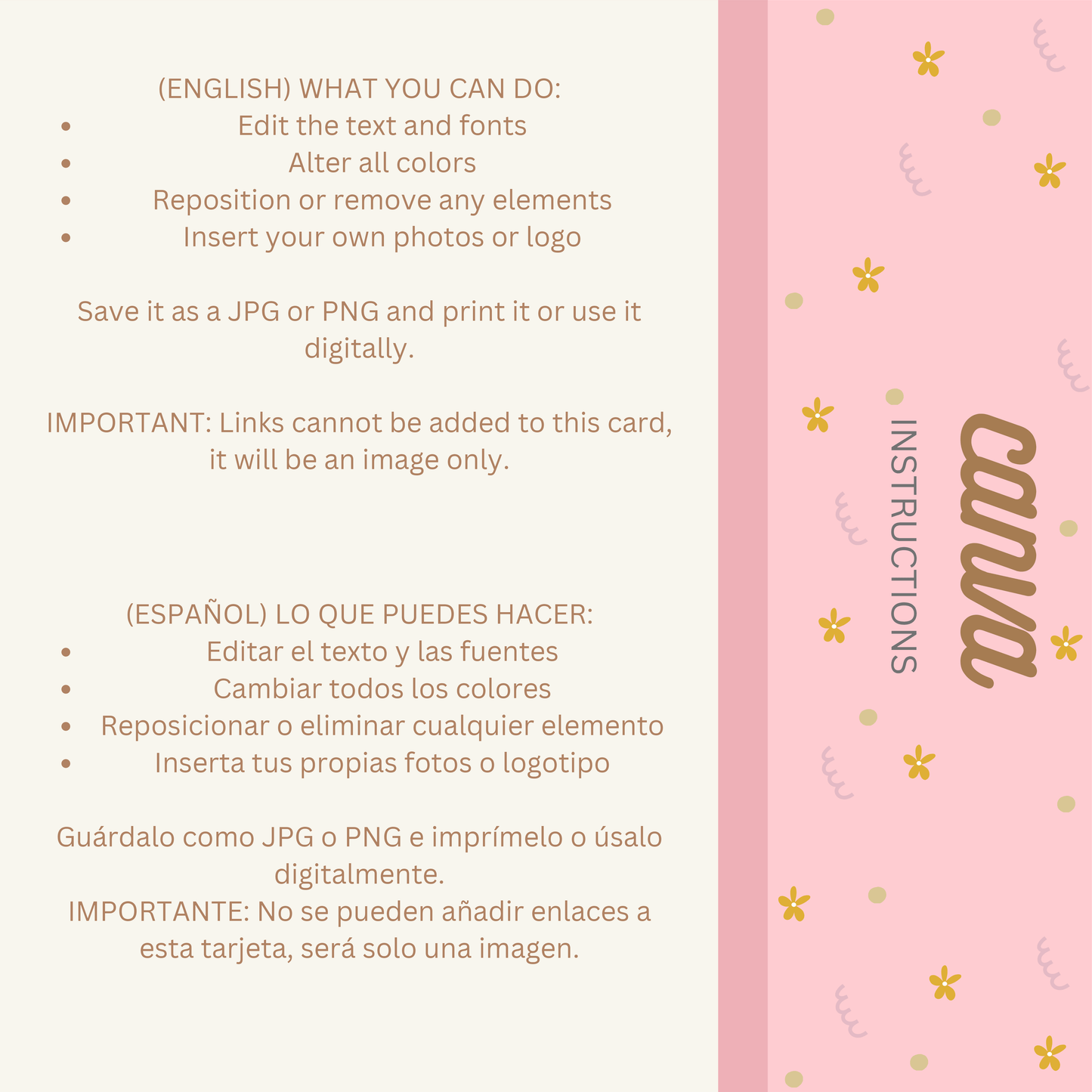 Business Card Aesthetic Pink