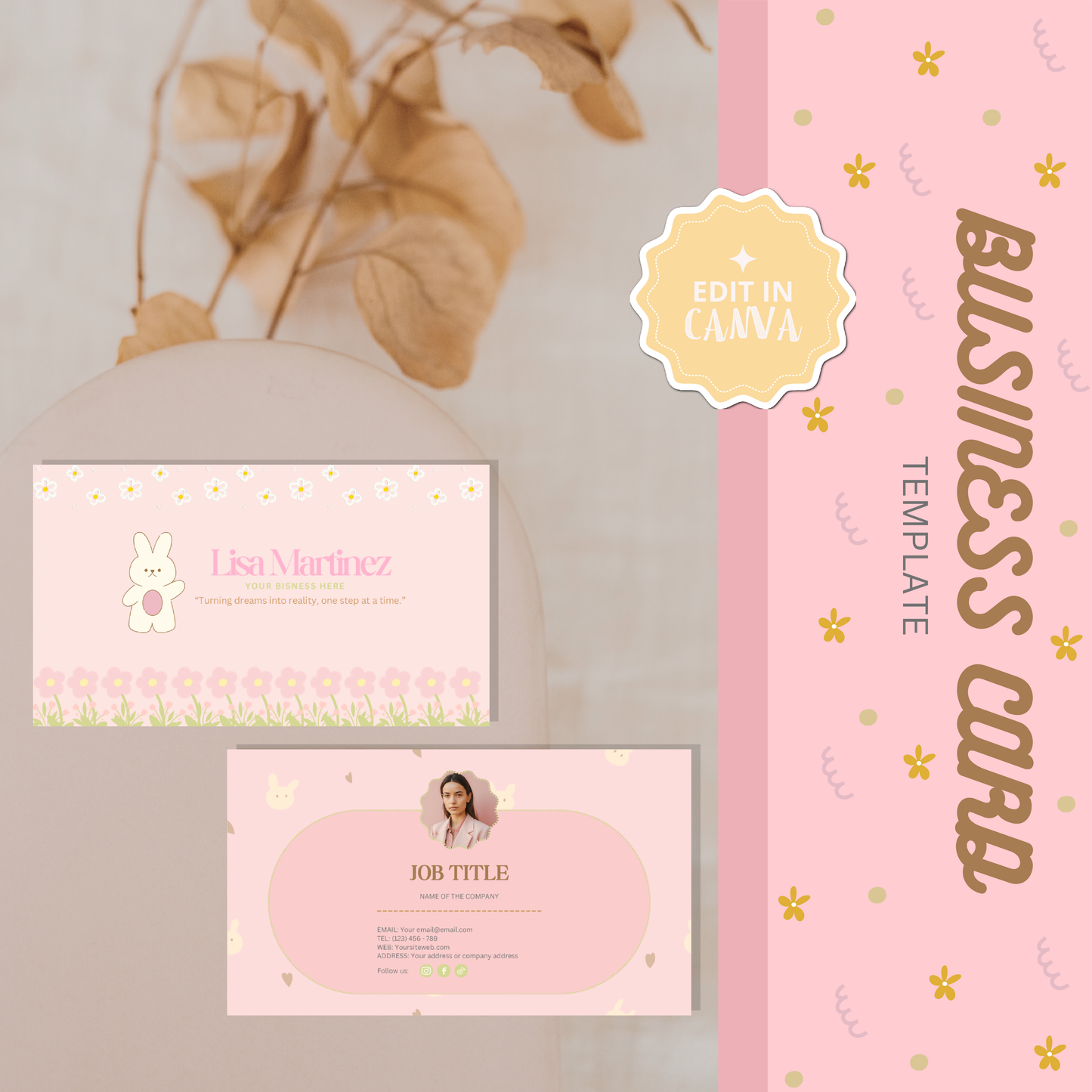 Business Card Bunny Cute