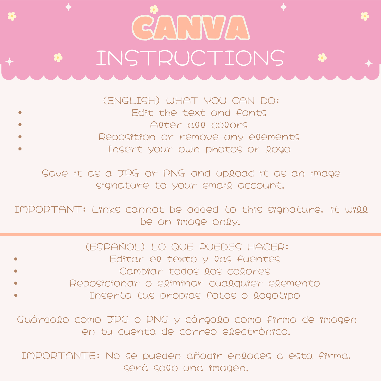 Firma de correo electrónico Flor rosa