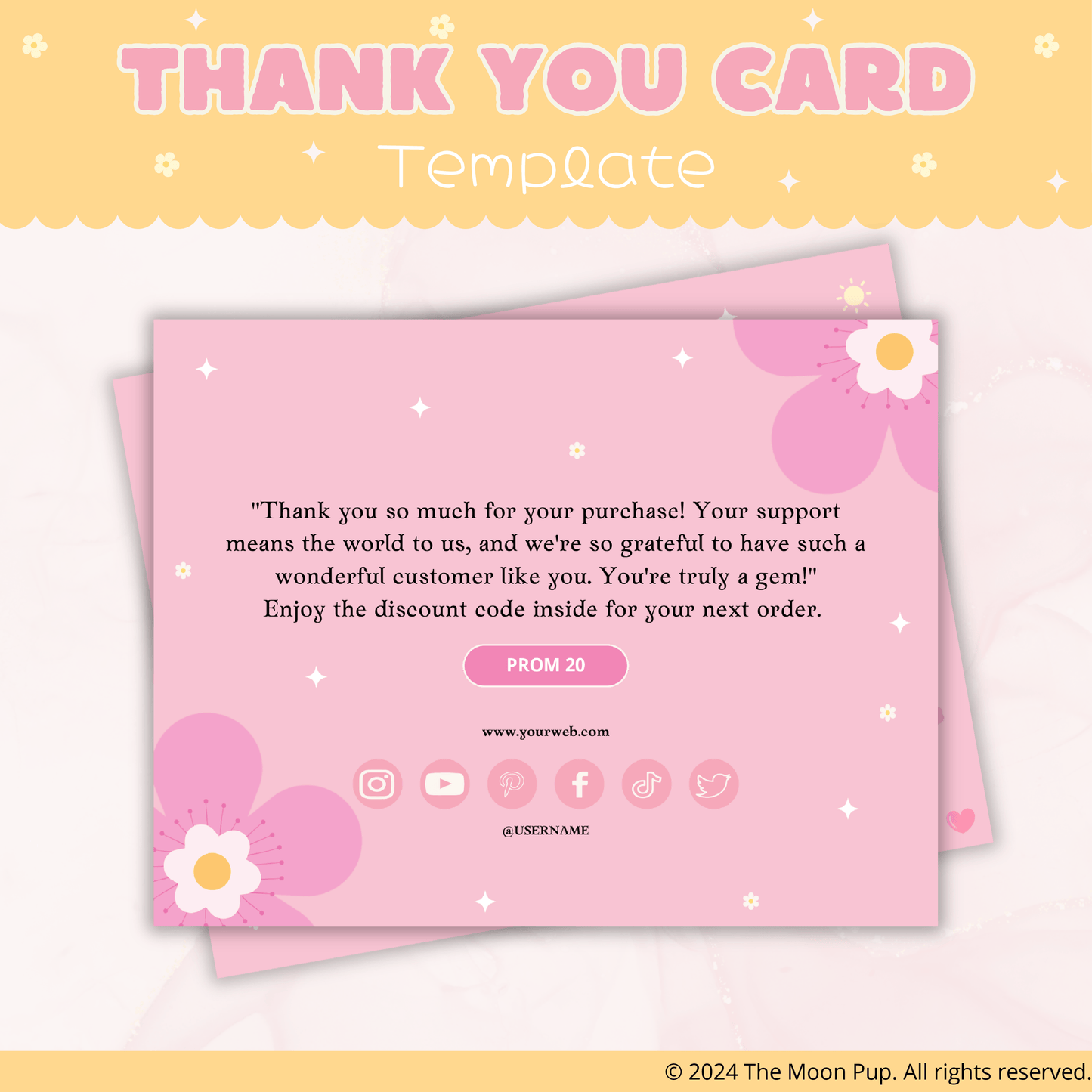 Thank You Card Retro