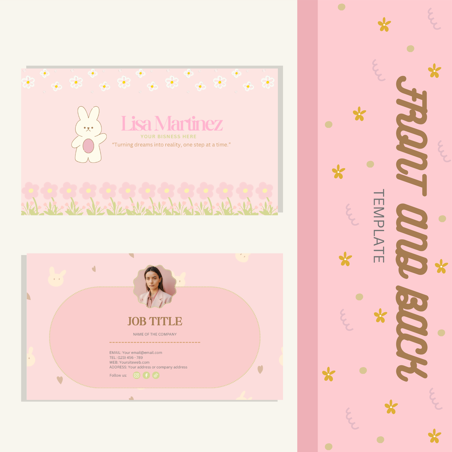 Business  Card Bunny Cute