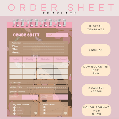 Order Sheet MakeUp