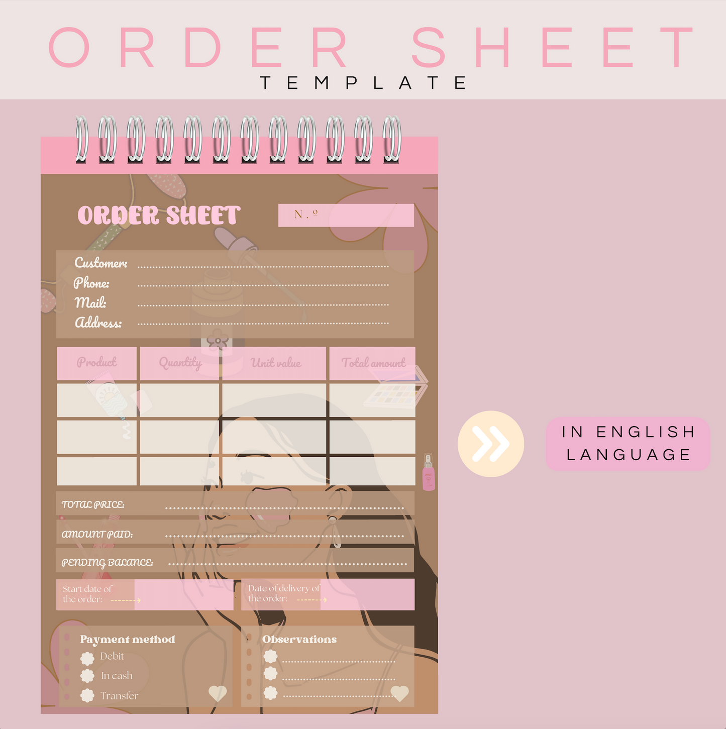 Order Sheet MakeUp