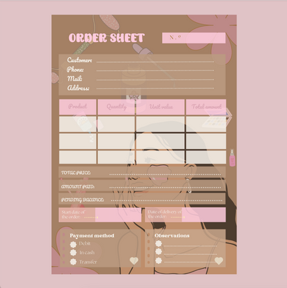 Order Sheet MakeUp